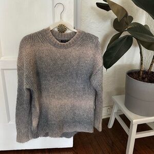 Banana Republic Gray Ombre Wool Sweater
